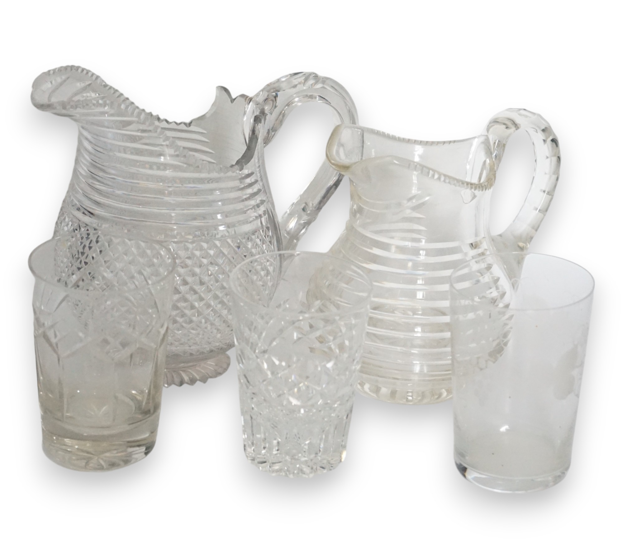 A quantity of assorted Victorian and later glassware